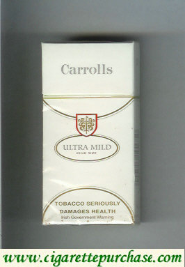 Carrolls Ultra Mild cigarettes